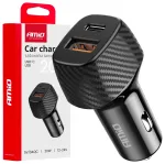 AMiO AMIO-04282 automobilinis įkroviklis | 20W | PD, QC | USB-A, USB-C