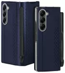 Dux Ducis Bril knyginio tipo telefono dėklas Samsung Galaxy Z Fold 7 (F966) mėlynas