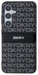 DKNY PC/TPU Repeat Pattern Tonal Stripe Case Aizsargapvalks priek&scaron; Samsung Galaxy S24 / melns