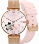 Smartwatch Gravity Viedpulkstenis / rozā zelts / rozā / 2 siksniņas GT26-1