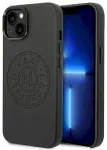 Karl Lagerfeld KLHCP14MFWHK Hardcase Leather Perforated Lo Aizsargapvalks priek&scaron; iPhone 14 Plus / 15 Plus 6,7" / melns