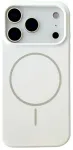 For iPhone 18 Pro Max / 17 Pro Max Magnetic Case Liquid Silicone Anti-Drop Phone Back Cover - White