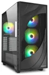 Sharkoon Geh&auml;use Rebel C80G RGB ATX 1xGlas schwa