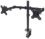 MANHATTAN Monitoru turētājs 2 displejiem 13"-32" līdz 8kg uz displeju