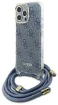 Guess GUHCP16XHC4SEB iPhone 16 Pro Max    6.9" niebieski|blue hardcase Crossbody Cord 4G Print