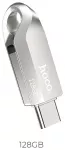 Pendrive 128GB USB 3.0 (USB A + USB C) Hoco UD8 nickel
