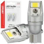 LED bulbs CANBUS T10 W5W 2SMD 3570 White 12V 24V AMIO-04256