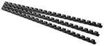 Spirāles plastmasas 12mm 95lp. FOROFIS 100gab. melnas