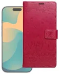 MEZZO knygos tipo dėklas, skirtas Redmi Note 15 4G, katės, raudonas