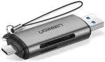 Ugreen CM185 USB-C + USB  3.0 SD/Micro SD Kār&scaron;u lasītājs