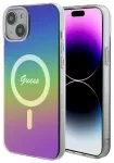 Guess GUHMP15MHITSK Hardcase IML Iridescent MagSa Aizsargapvalks priek&scaron; iPhone 15 Plus/14 Plus 6.7"