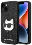Karl Lagerfeld KLHCP14MG2CPK Hardcase Glitter Choupette Pa Aizsargapvalks priek&scaron; iPhone 14 Plus / 15 Plus 6,7" / melns