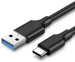 UGREEN US184 Uzlādes kabelis priek&scaron; USB A- USB-C 1m USB3.2 Gen1 5Gbps 5V 3A / melns
