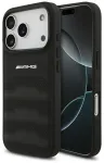 AMG Leather Debossed Lines Logo telefono dėklas iPhone 18 Pro | iPhone 17 Pro juodas