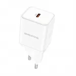 Borofone BN6 Field kelioninis įkroviklis | 20W | PD, QC | USB-C | baltas