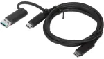 Lenovo 4X90U90618 duomenų perdavimo ir įkrovimo laidas | USB-A į USB-C | 100W | 1m | juodas