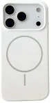 For iPhone 18 Pro / 17 Pro Magnetic Case Liquid Silicone Anti-Drop Phone Back Cover - White