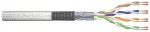 Kabel patchcordowy, linka kat.5e, SF/UTP, AWG 26/7, PVC, 100m, karton, szary