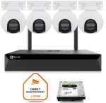 Wi-Fi stebėjimo sistema EZVIZ 4x H80x Dual 4K 8MP+2MP 4mm
