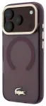 Lacoste PC/TPU Frosted Finish Gold Logo MagSafe Case Aizsargapvalks priek&scaron; Apple iPhone 18 Pro Max