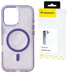 Wozinsky Glitter telefono dėklas su MagSafe palaikymu Samsung Galaxy S25 Ultra (S938) violetinis