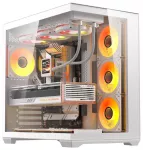 DarkFlash C280 computer case (white) + 7 fans
