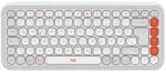 Keyboard Logitech POP ICON KEYS OFF White Orange US