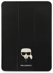 Karl Lagerfeld Saffiano KLFC11OKHK Grāmatveida Maks Plan&scaron;etdatoram Apple iPad 11" Pro 2021 Melns