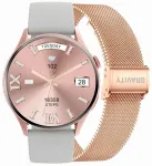 Smartwatch Gravity Siksniņa + aproce GT11-8 / rozā zelts