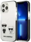Karl Lagerfeld KLHCP13LTPEKCW Aizsargapvalks priek&scaron; iPhone 13 Pro / 13 6,1" / balts Karl&Choupette