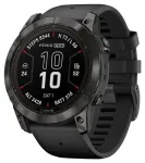 I&scaron;manusis laikrodis Garmin Fenix 7x Pro Sapphire Solar Titanium Black Carbon gray dirželis 010-02778-11