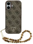 Etui Guess 4G Strap Triangle Logo         MagSafe do iPhone 17 brązowy
