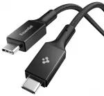 SPIGEN EB24015CC duomenų perdavimo ir įkrovimo laidas | USB-C į USB-C | PD | 240W | 1.5m | juodas
