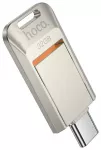 Pendrive 32GB USB 3.0 (USB C) Hoco UD17 nickel