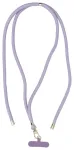 SWING (8mm) Phone lanyard, Phone pendant with adjustable length / cord length 165cm (max 82.5cm in the loop) / on the shoulder or neck - purple
