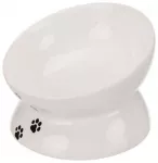 Pet bowl, ceramic - Trixie Double Bowl, 0.15 l/&oslash; 13 cm