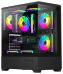 DarkFlash C365 computer case (black) + 5 fans