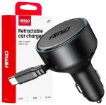 AMiO AMIO-04368 automobilinis įkroviklis | 60W | PD | USB-C | su USB-C laidu komplekte