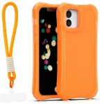 Safepop telefono dėklas su dirželiu iPhone 12 | iPhone 12 Pro oranžinis