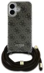 Guess IML 4G Printed Crossbody Strap Case Aizsargapvalks priek&scaron; Apple iPhone 16