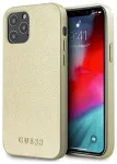 Guess GUHCP12LIGLGO Hardcase Iridescent Aizsargapvalks priek&scaron; iPhone 12 Pro Max 6,7" / zelta