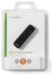 Nedis CRDRU3100BK SD/microSD Kar&scaron;u lasītājs