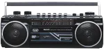BT Radio Recorder, Cassette player/recorder with automatic recording level and autostop function, 4 band radio MW/FM/SW1-2, USB/SD inputs with playback of MP3 files, Wireless connection to listen to w