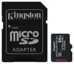 Atminties kortelė Kingston Industrial MicroSDXC 64 GB Class 10 UHS-I/U3 A1 V30 (SDCIT2/64GB)