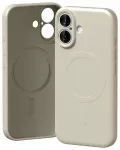 Mercury Semi-Silicone telefono dėklas su MagSafe palaikymu, skirtas iPhone 17, pilkas