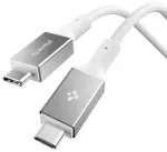SPIGEN EB24015CC duomenų perdavimo ir įkrovimo laidas | USB-C į USB-C | PD | 240W | 1.5m | baltas