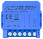 Intelligent 1-channel WiFi switch module with voltage-free DC contact Avatto WSM16-DC-1