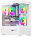 DarkFlash C365 computer case (white) + 5 fans