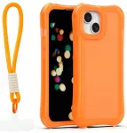 Safepop telefono dėklas su dirželiu iPhone 13 oranžinis