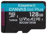 Kingston memory card 128GB microSDXC Canvas Go Plus Gen4 200MB/s A2 U3 V30